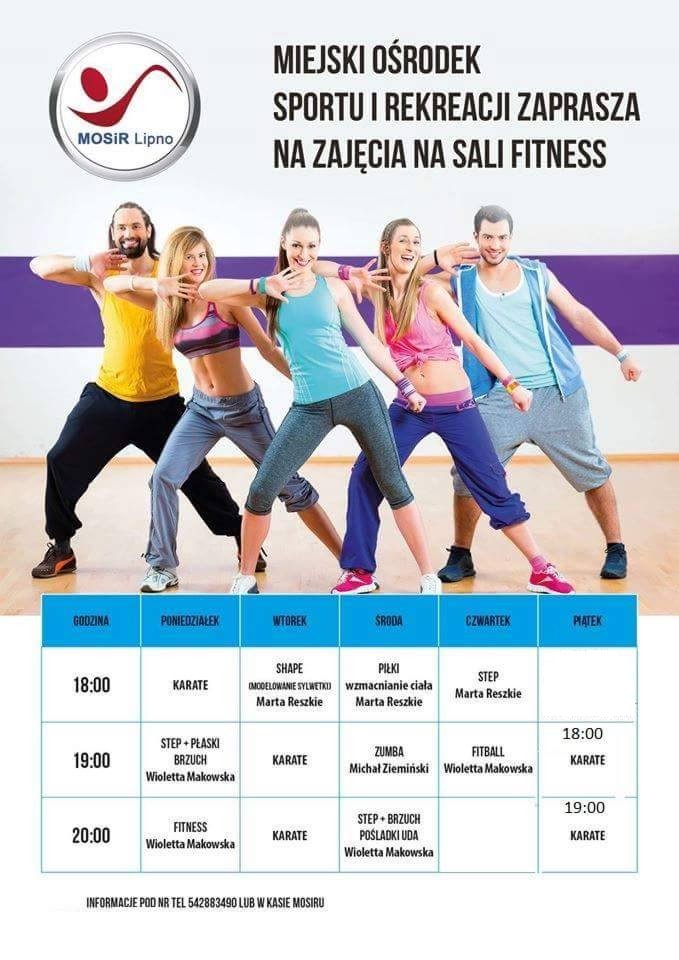 AKTUALNY HARMONOGRAM NA SALI FITNESS