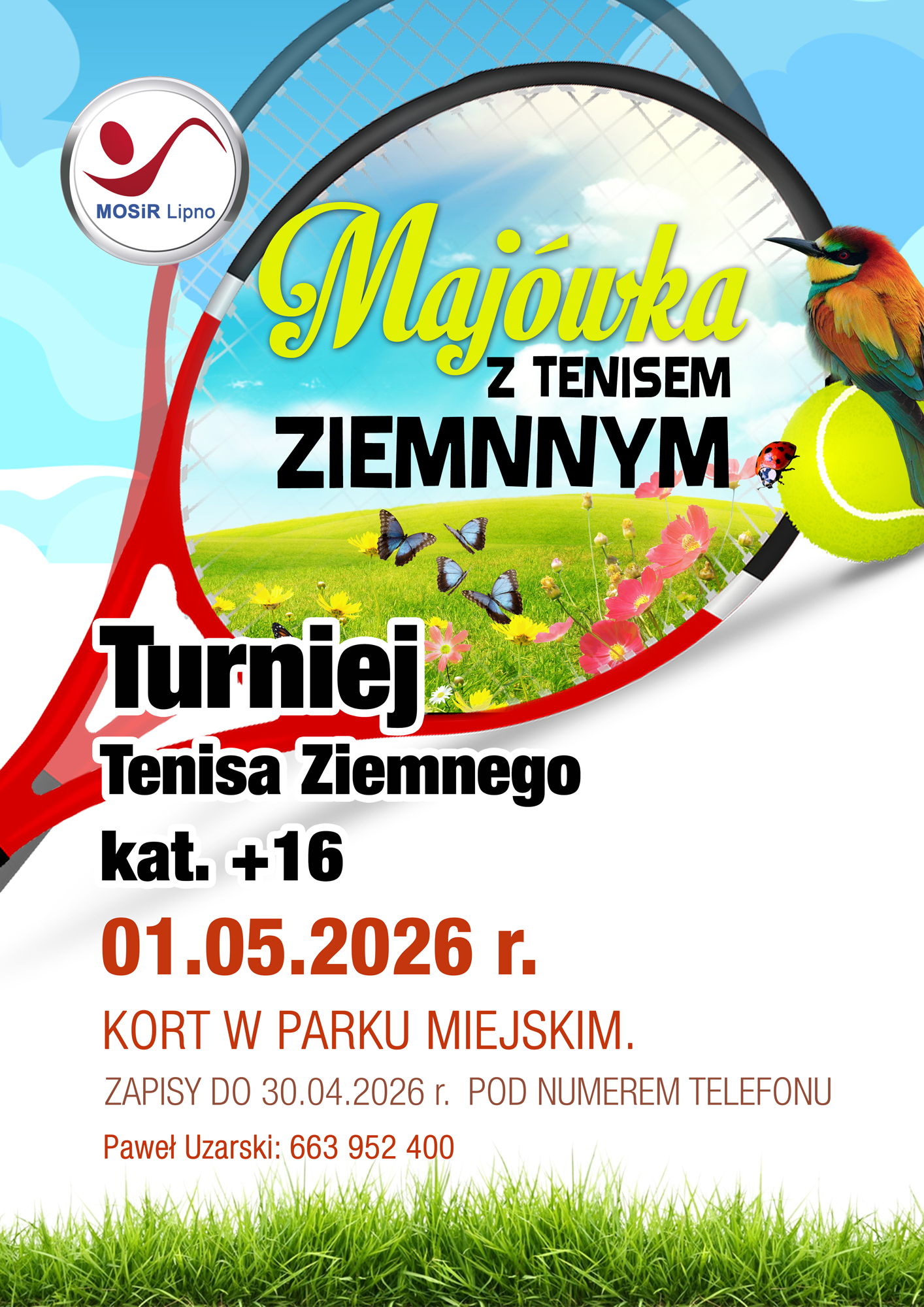MAJOWY TURNIEJ TENISA ZIEMNEGO 01.05.2026