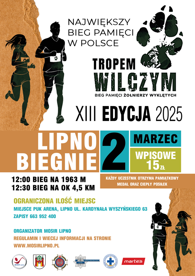INFORMACJA - BIEG TROPEM WILCZYM 02.03.2025