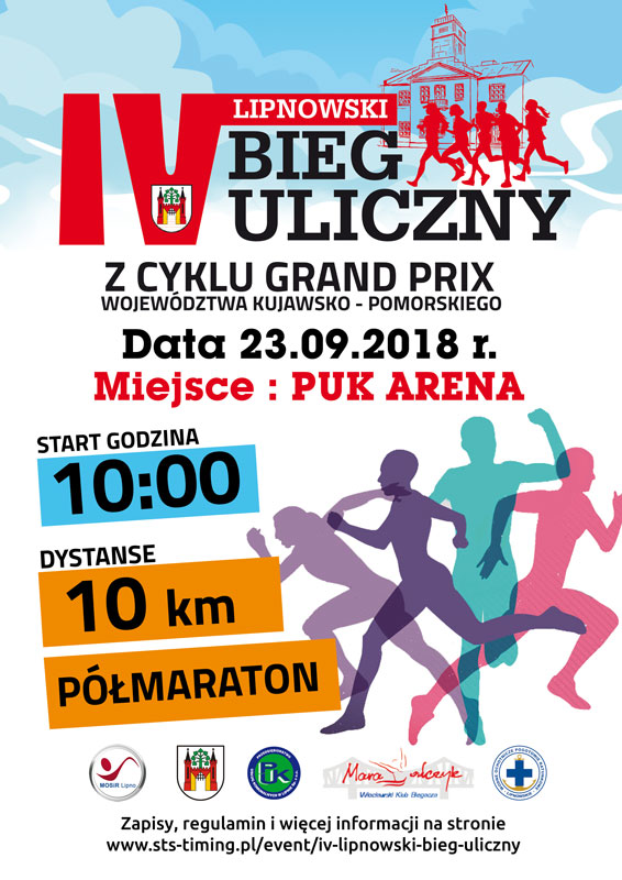 IV LIPNOWSKI BIEG ULICZNY - TRASA NA PÓŁMARATON