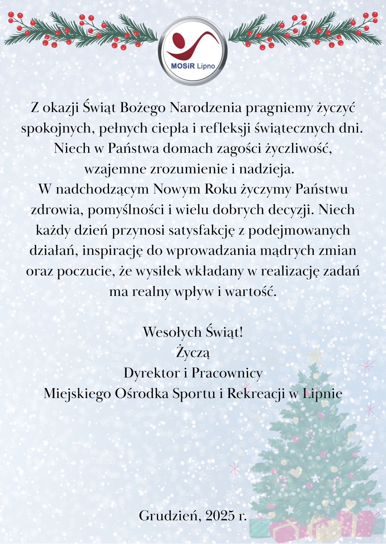 ŻYCZENIA ŚWIĄTECZNE
